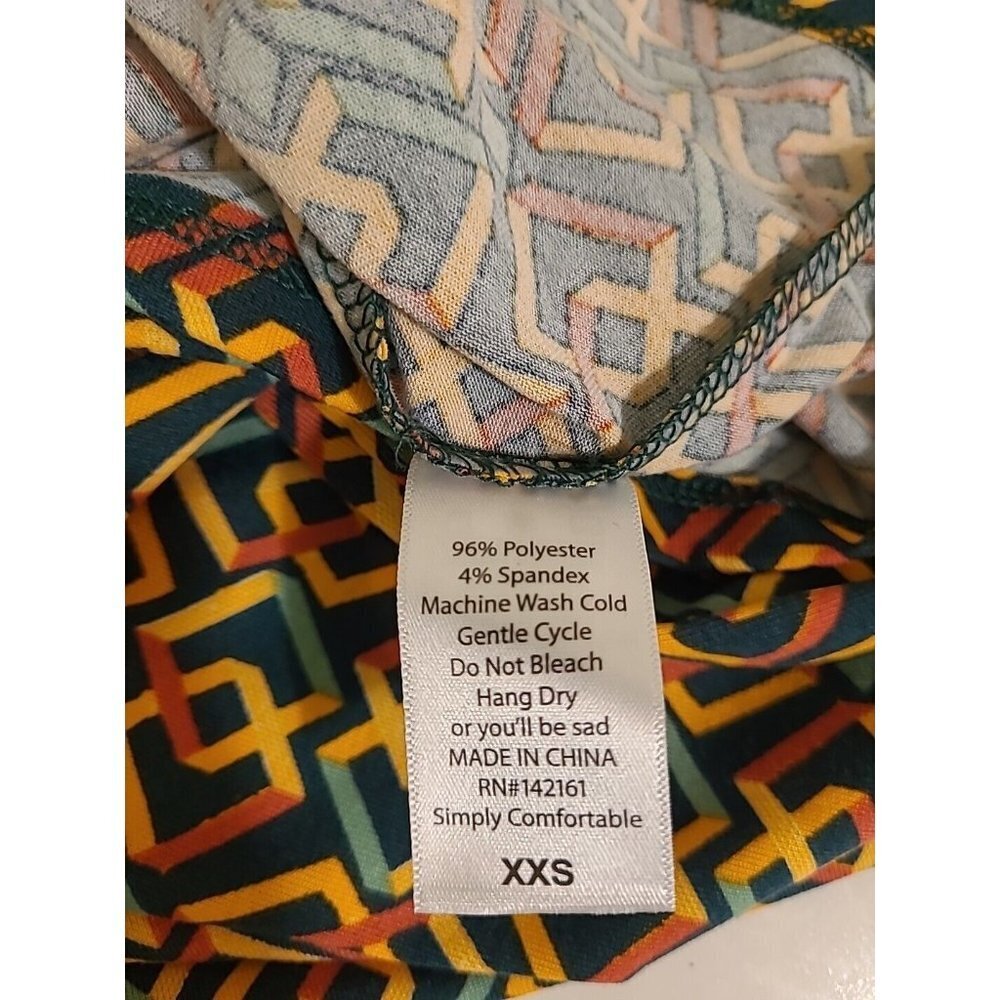 Lularoe XXS Julia Dress Multi-Color Geometric Knee length Lot Of 2 - Picture 16 of 16